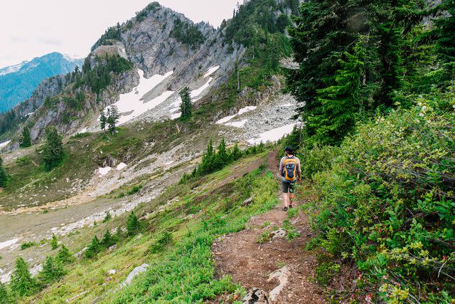 <p>Katheryn Moran/Courtesy of Visit Bellingham</p> Hiking in Bellingham, WA