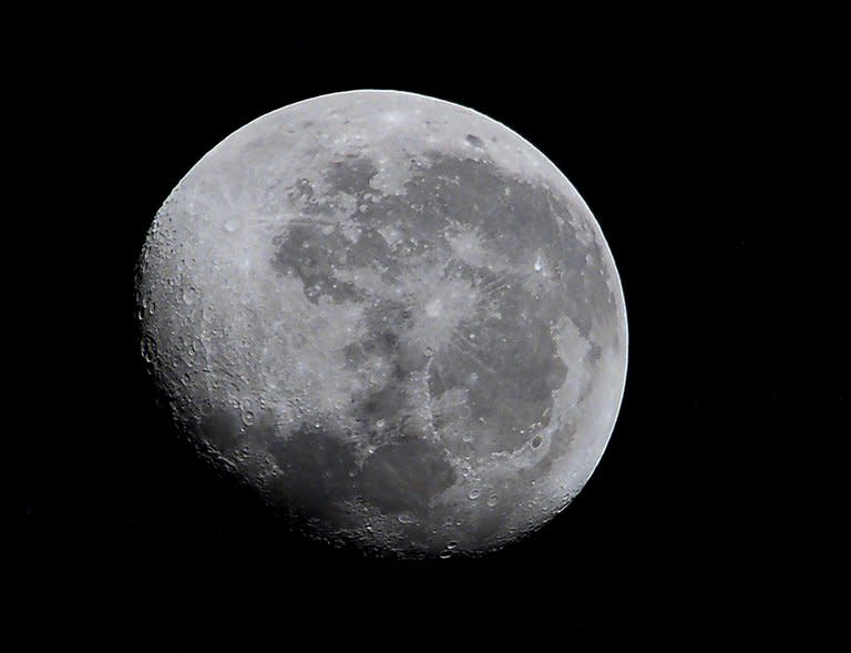 An image of the Moon captured by astronauts on board the International Space Station on October 5, 2001. The quest for rare earths vital to some of modern life's most indispensable technologies may see mining robots jet to the stars within decades, a world-first conference in Australia was told