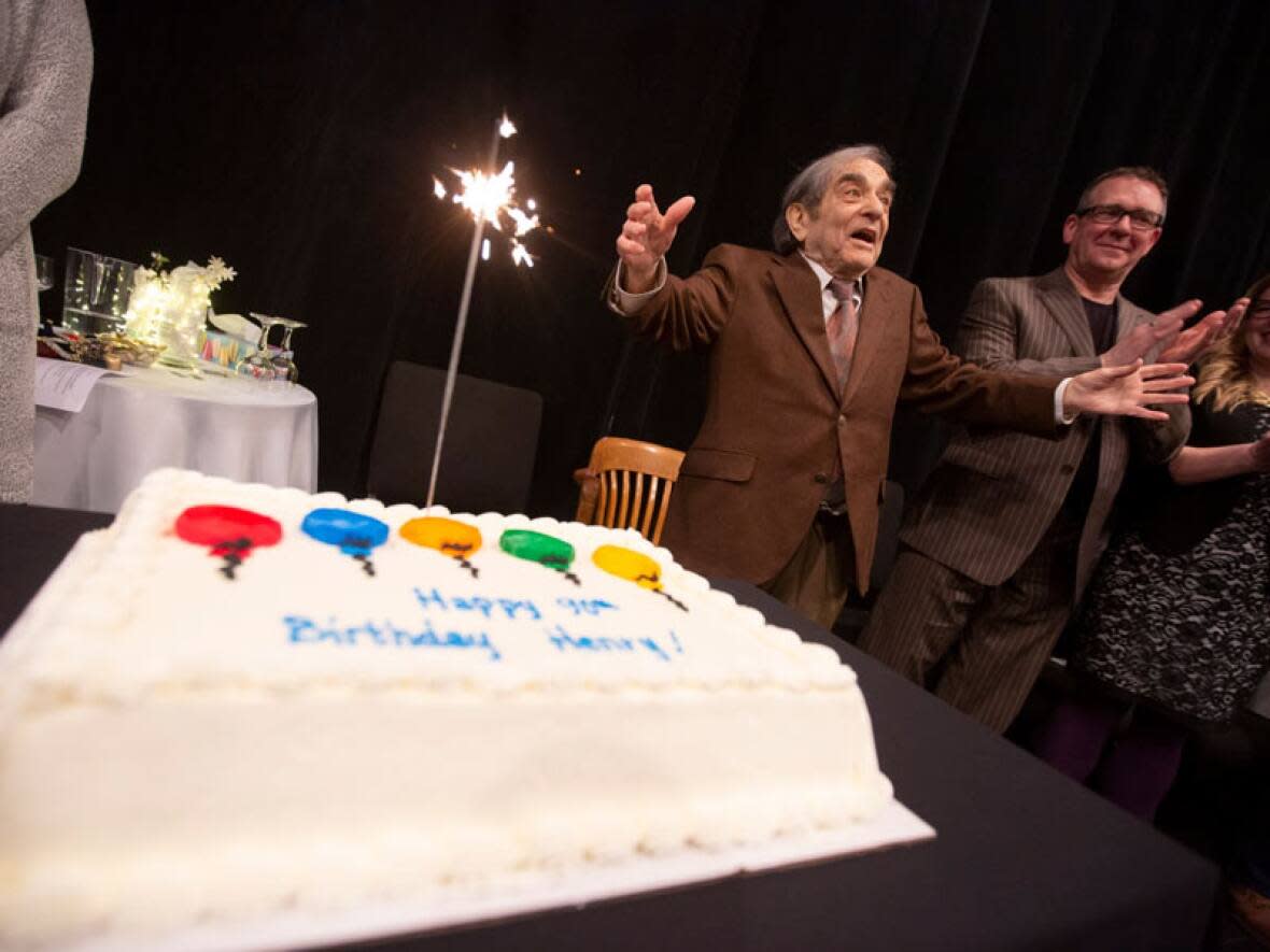 Prof. Emeritus Henry Woolf celebrated his 90th birthday in 2020. One of the theatre studio's at the University of Saskatchewan has been named Henry Woolf Theatre. (David Stobbe/University of Saskatchewan - image credit)