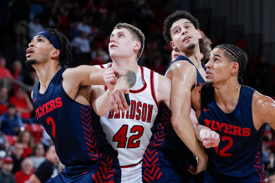 Davidson takes on Dayton in A10 - conference men’s basketball action at Belk Arena on Saturday, December 31, 2022 in Davidson, North Carolina.