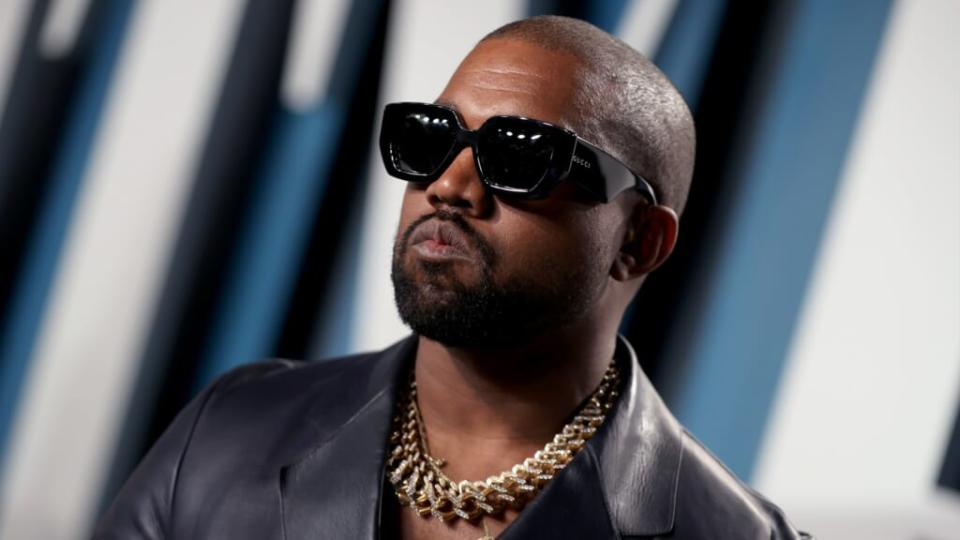 Kanye West attends the “2020 Vanity Fair Oscar Party” hosted by Radhika Jones at Wallis Annenberg Center for the Performing Arts in Beverly Hills. (Photo: Rich Fury/VF20/Getty Images)