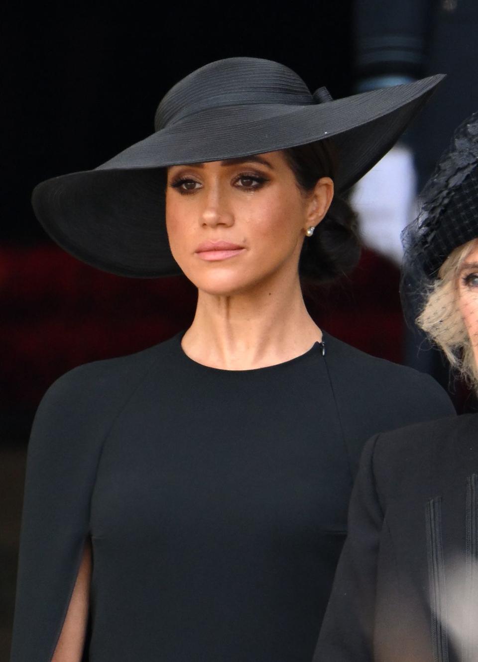 Meghan Markle Was Seen Tearing Up During Queen Elizabeth's Funeral