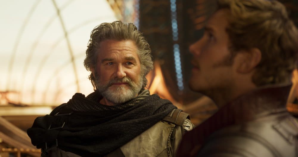 Kurt Russell couldn’t stop calling Chris Pratt “Star Wars” instead of Star-Lord on the set of “Guardians of the Galaxy Vol. 2,” and LOL