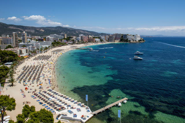 British couple have sex on busy Magaluf beach in broad daylight