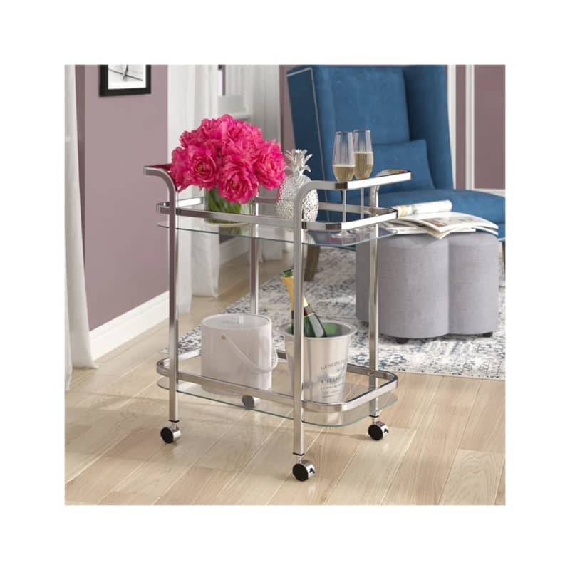 Mercer41 Chappotin Metal Bar Cart