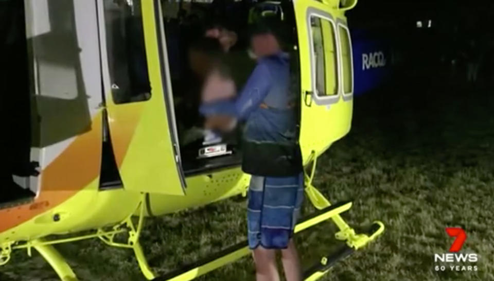 A little boy remains in hospital after being bitten by a dingo on Queensland’s Fraser Island. Photo: 7 News