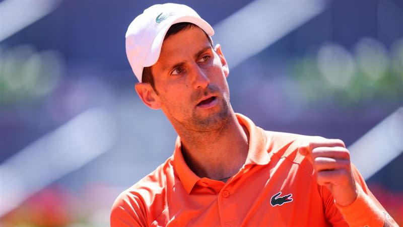 喬科維奇（Novak Djokovic）在馬德里公開賽男單8強直落2晉級。（圖／翻攝自MMOPEN推特）