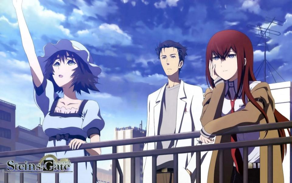 Mayuri, Rintaro, Kurisu in Stiens; Gate (Photo Credit: White Fox)