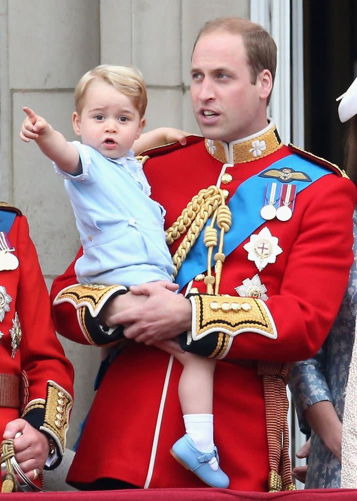 Prince George in a smocked top for Trooping the Colour in 2015. | Chris Jackson/Getty