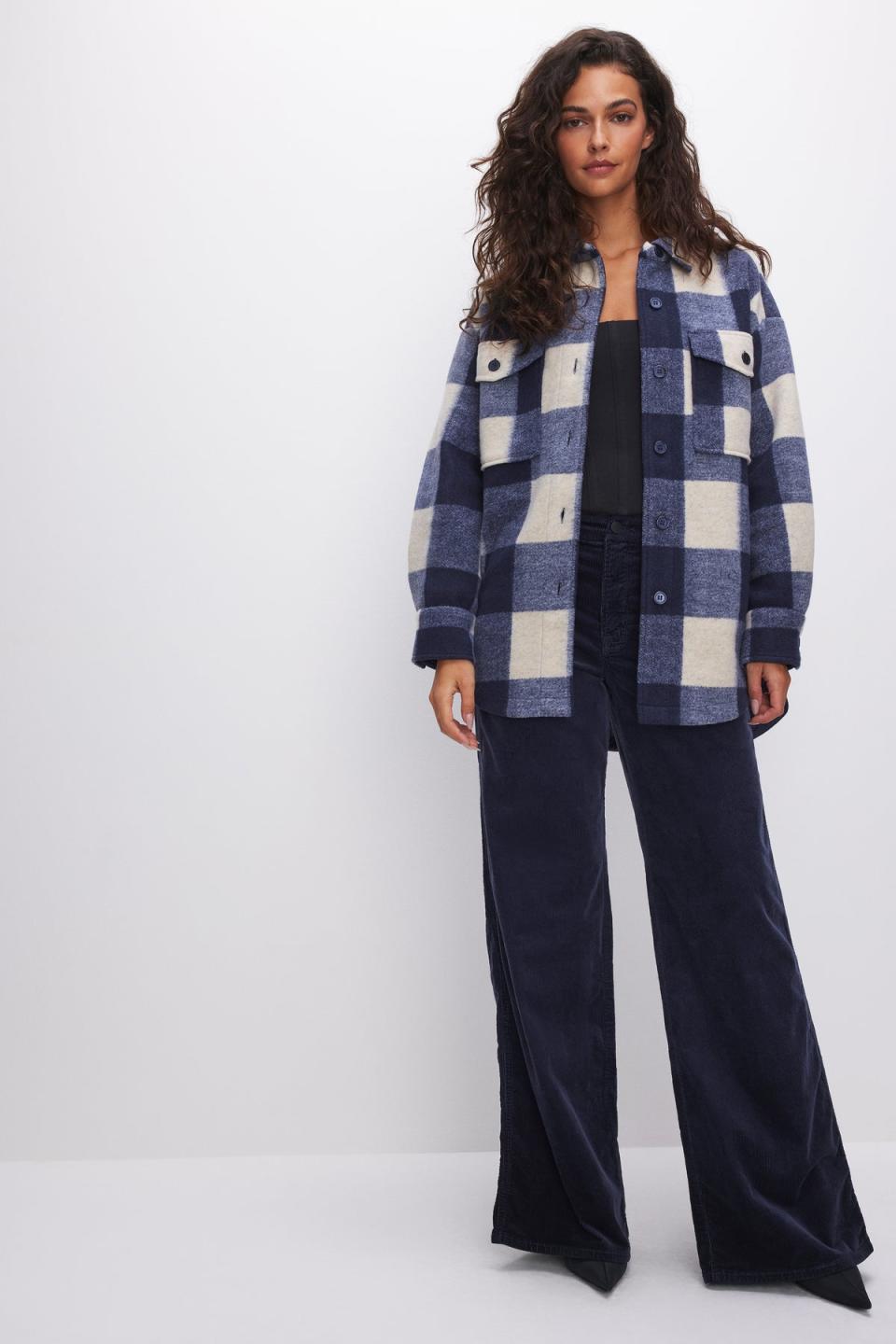 <p><a href="https://go.redirectingat.com?id=74968X1596630&url=https%3A%2F%2Fwww.goodamerican.com%2Fproducts%2Ffelted-shacket-ink-blue-plaid&sref=https%3A%2F%2Fwww.womansday.com%2Fstyle%2Ffashion%2Fg41380119%2Fcute-thanksgiving-outfits%2F" rel="nofollow noopener" target="_blank" data-ylk="slk:Shop Now;elm:context_link;itc:0;sec:content-canvas" class="link ">Shop Now</a></p><p>Felted Shacket</p><p>goodamerican.com</p><p>$179.00</p>