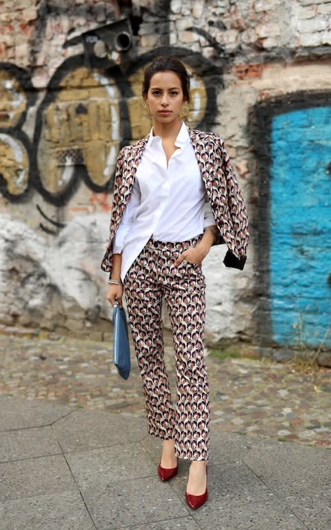 street style suit - Credit: Getty