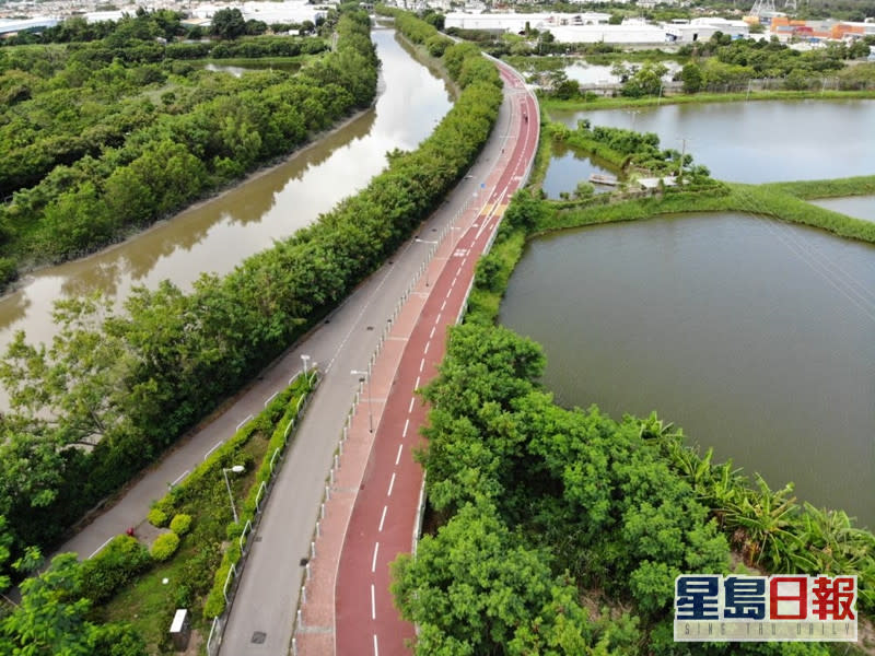 新單車徑連接元朗及上水。政府新聞處圖片