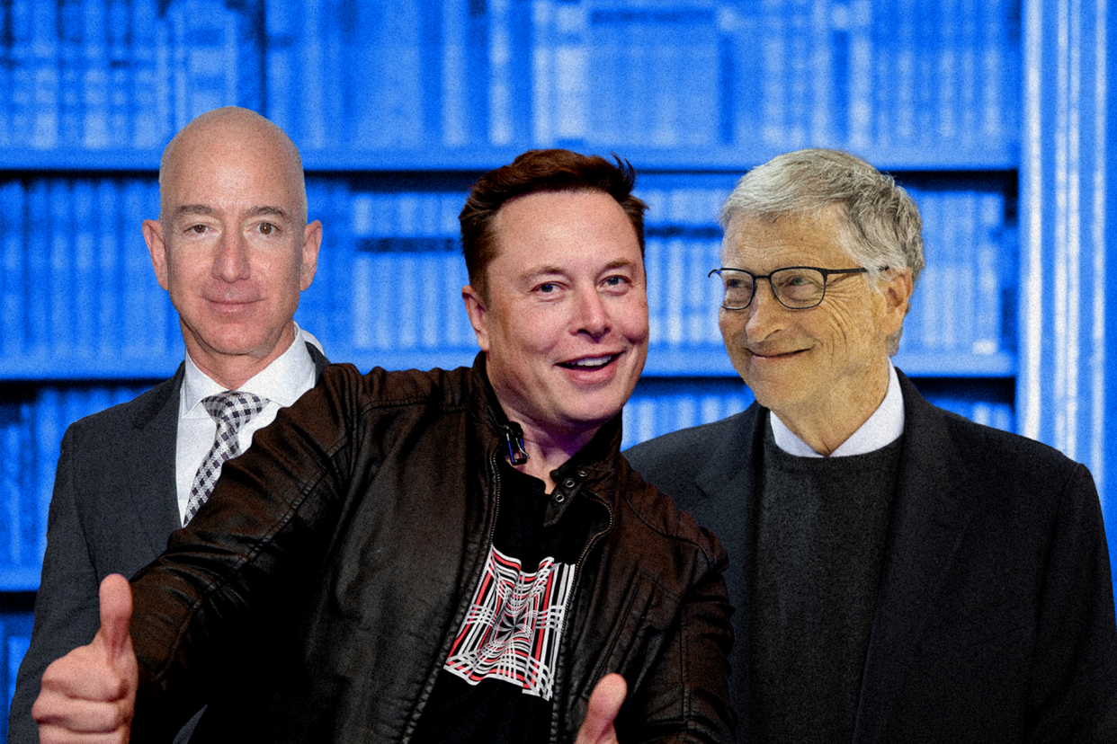 Jeff Bezos, Elon Musk und Bill Gates haben einige Lesetipps. - Copyright: picture alliance