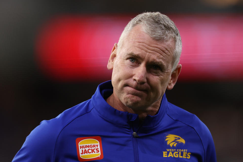 Adam Simpson, pictured here during a West Coast Eagles game.