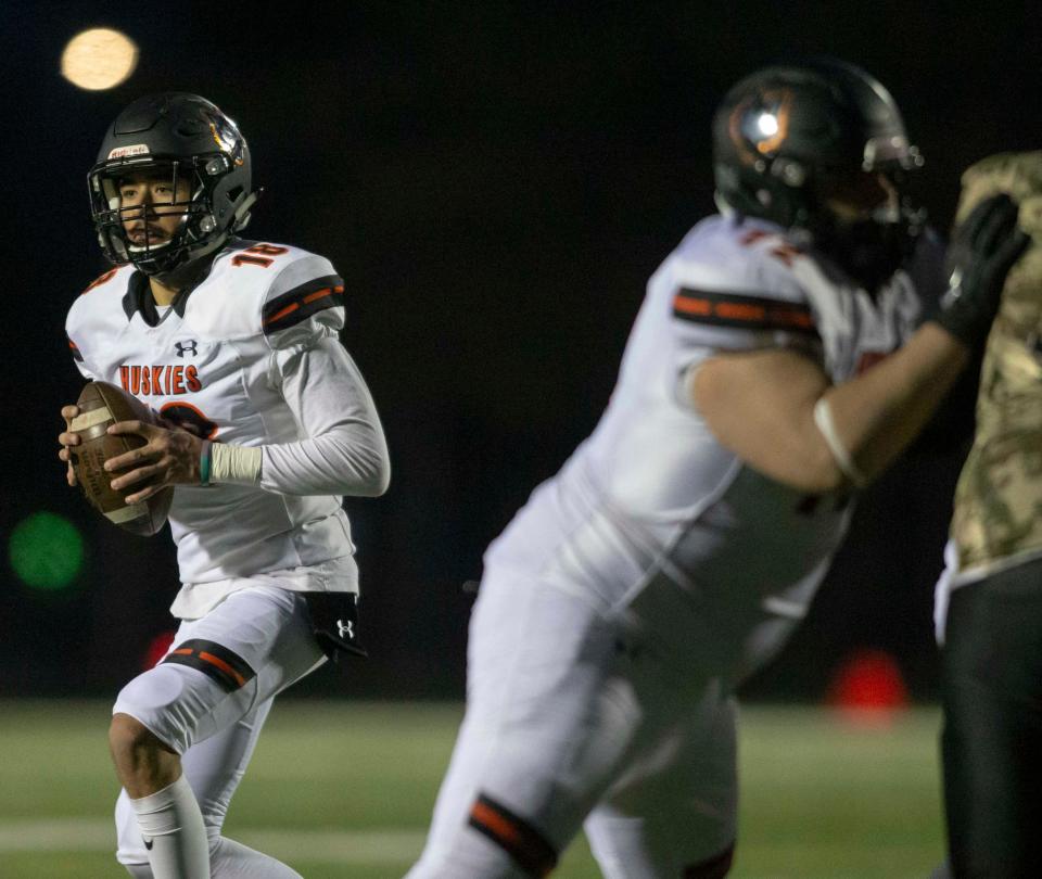 Harlem grad James Cooper Jr., shown playing against Auburn in March 2021, is ready to being his college career after red-shirting last year at NJCAA power Iowa Western.