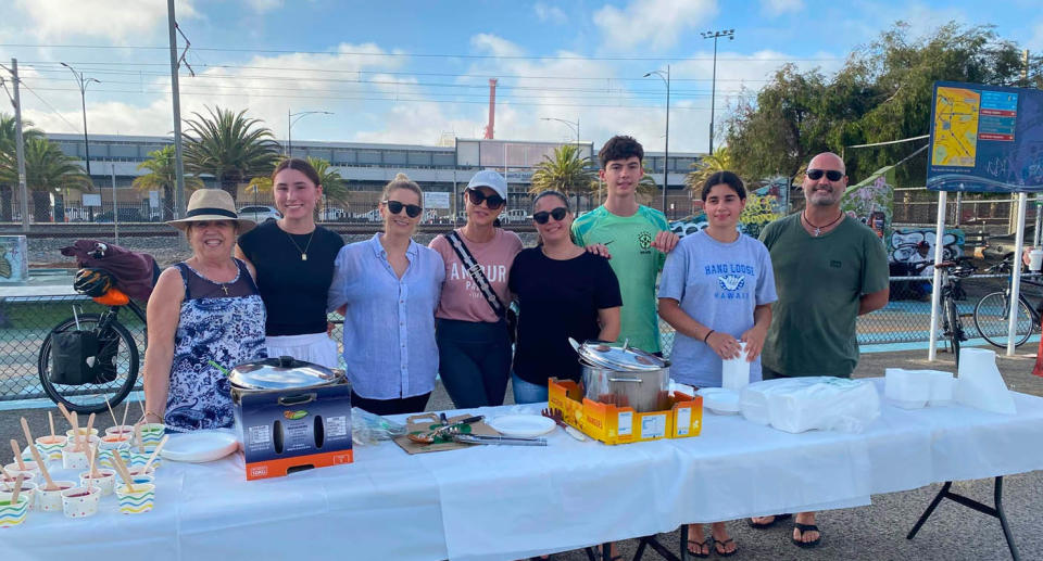 A group of volunteers with Freo Street Kitchen earlier this year. Source: Supplied