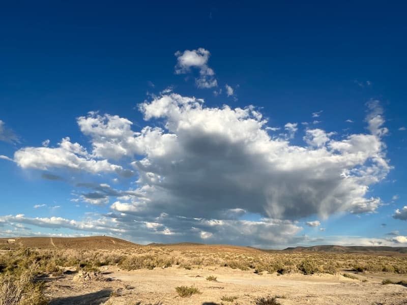 Outside the small town of Austin, desert landscape stretches as far as the eye can see. Verena Wolff/dpa