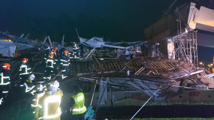 Rescue incident at Upper Changi Road East. Photo: SCDF