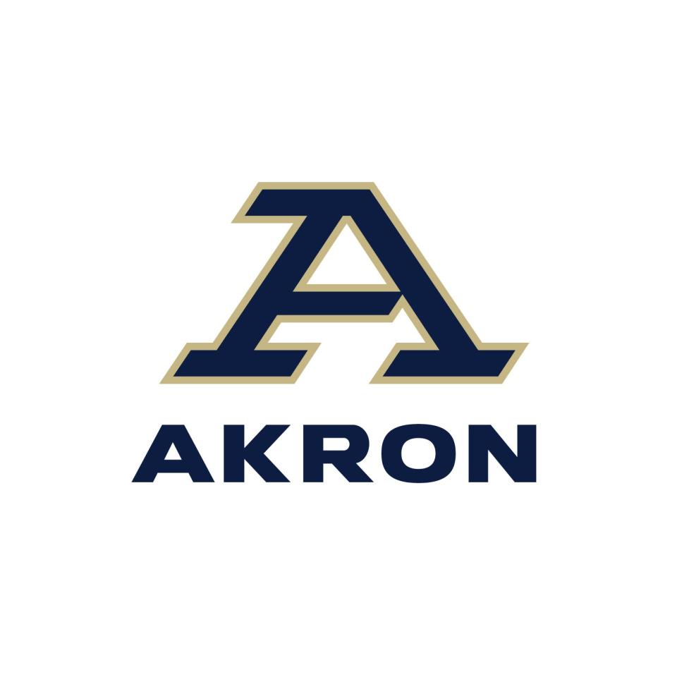 The University of Akron's new sports logo, revealed on Monday, May 9, 2022.