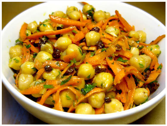 Chickpea, Carrot, and Currant Salad