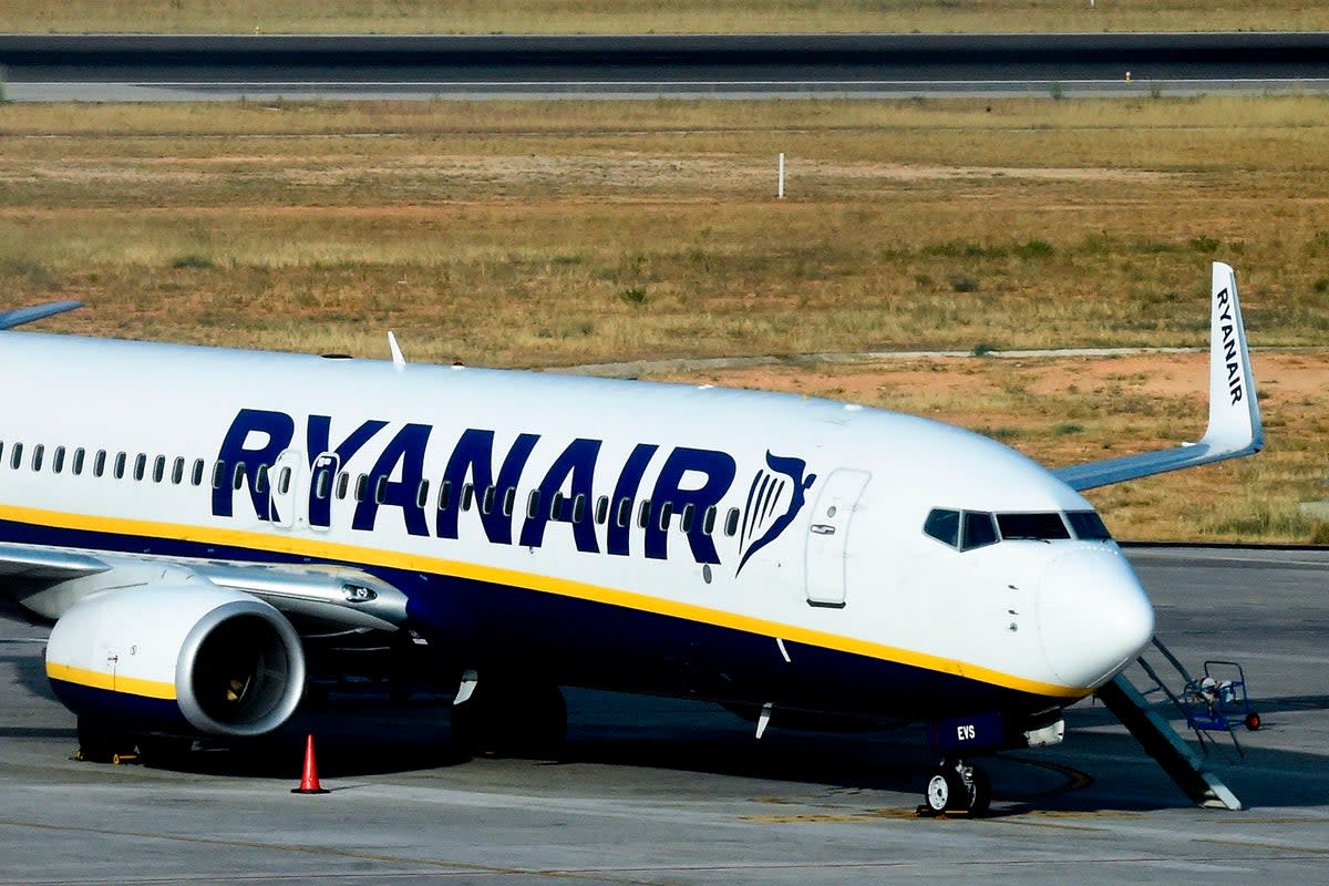 This is not the first such incident of disruptive passengers to have taken place on a Ryanair flight this summer  (AFP via Getty Images)