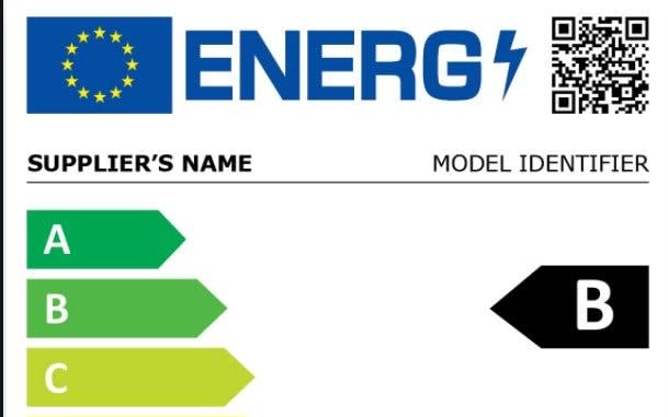 The EU energy efficiency label. 