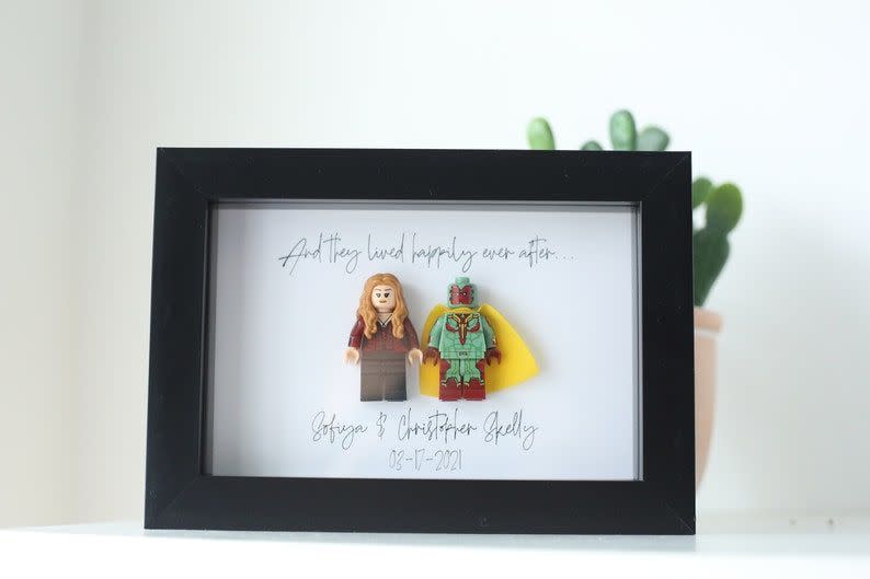 Personalized Marvel Minifgure Frame