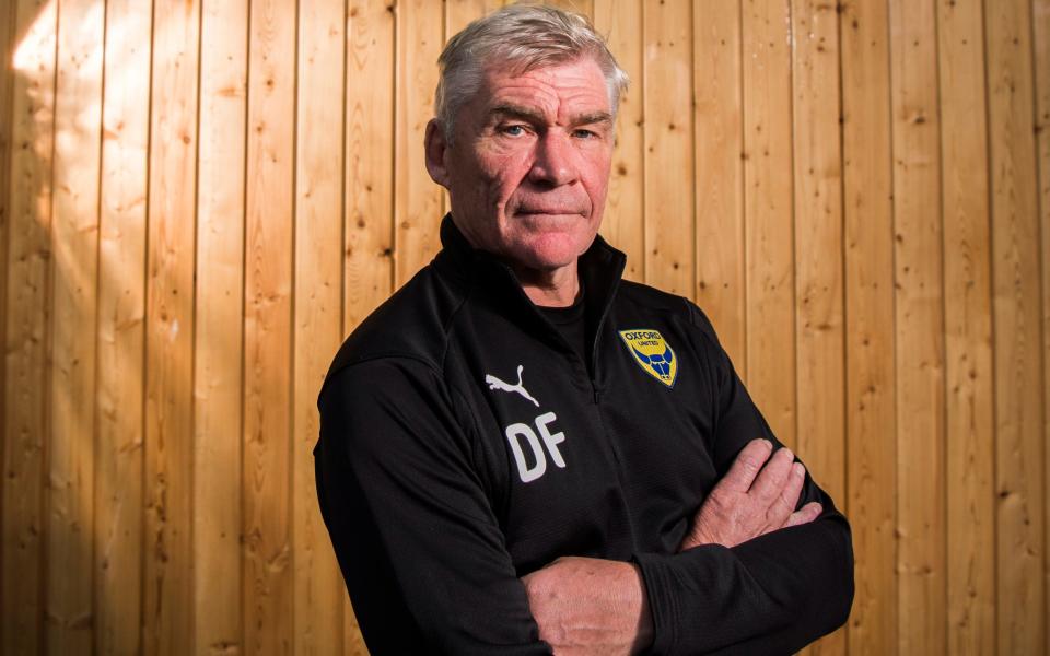 Derek Fazackerley is now first-team coach under Karl Robinson at Oxford United, who host Carabao Cup holders Manchester City on Tuesday - Paul Grover for the Telegraph