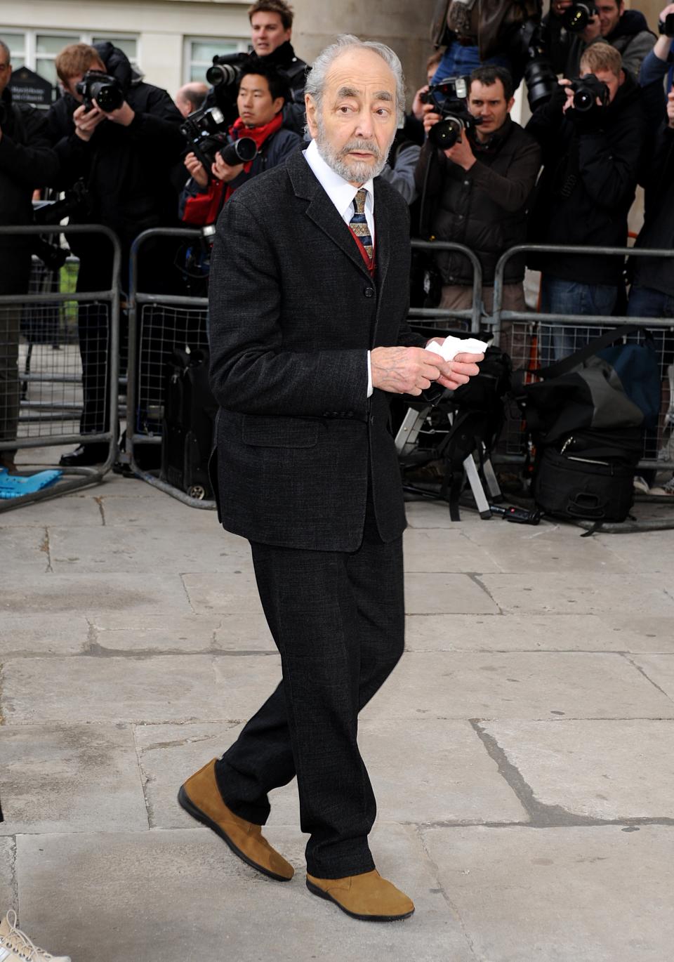 Leonard Fenton attends the funeral of Wendy Richard at St Marylebone Parish Church, Marylebone Road in central London.   (Photo by Ian West - PA Images/PA Images via Getty Images)