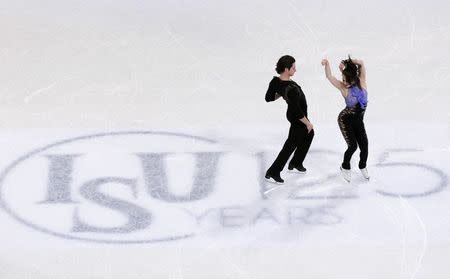 Figure Skating - ISU World Championships 2017 - Ice Dance Short Dance - Helsinki, Finland - 31/3/17 - Tessa Virtue and Scott Moir of Canada compete. REUTERS/Grigory Dukor
