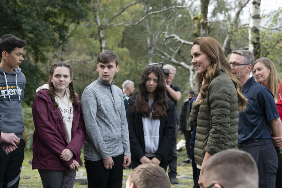 Kate Middleton rencontre les cadets de la Royal Air Force