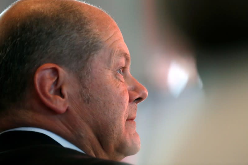 FILE PHOTO: German Finance Minister Olaf Scholz, who lost his bid for the leadership of the Social Democratic Party (SPD), is pictured in Saarbruecken