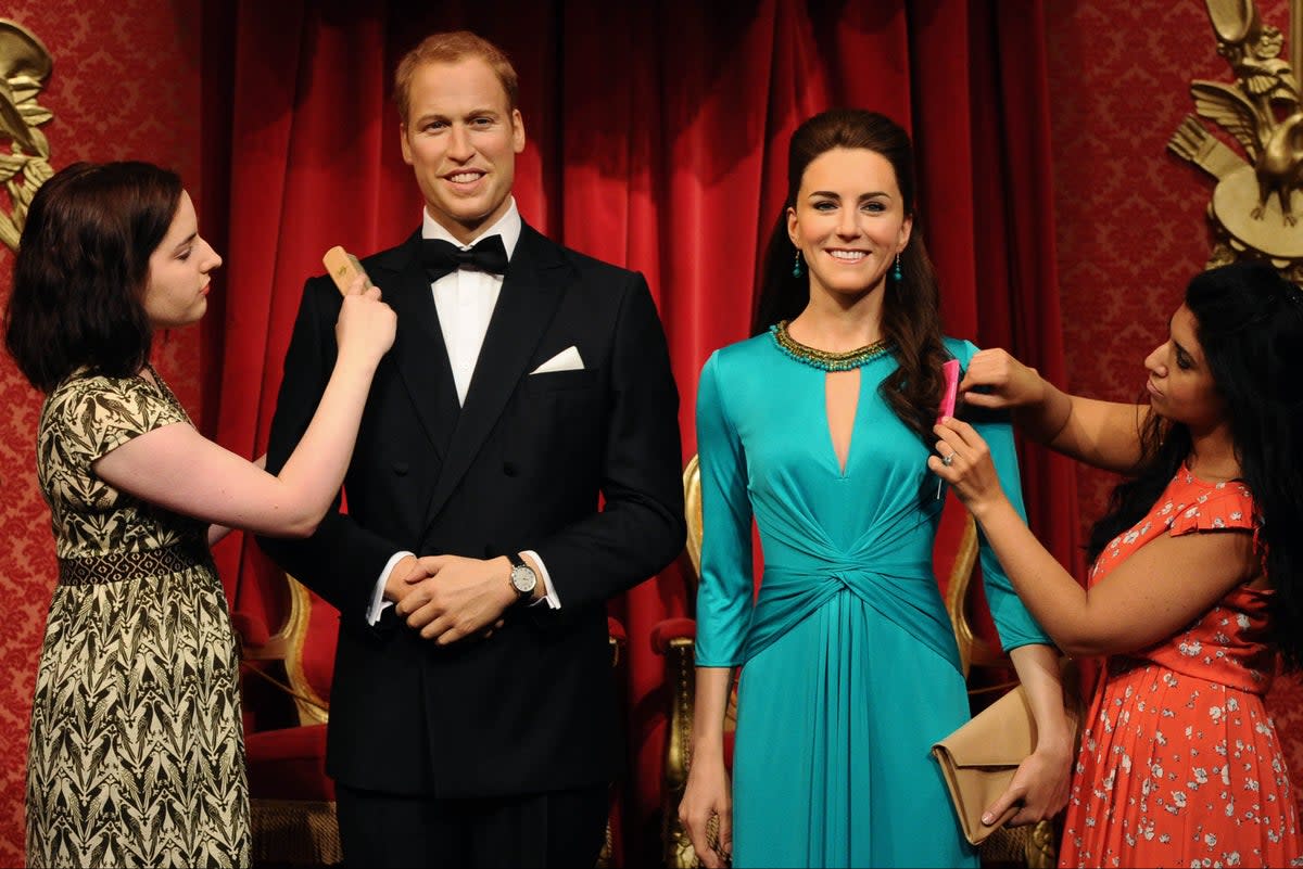 Royally good: Models of the Prince and Princess of Wales are among the attractions at Madame Tussauds  (Getty Images)