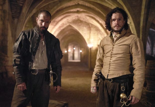 Edward Holcroft and Kit Harington in "Gunpowder"<p>HBO</p>