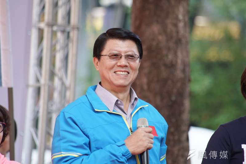20191117-台南市議員謝龍介17日主持立委蔣萬安競選總部成立大會。（盧逸峰攝）
