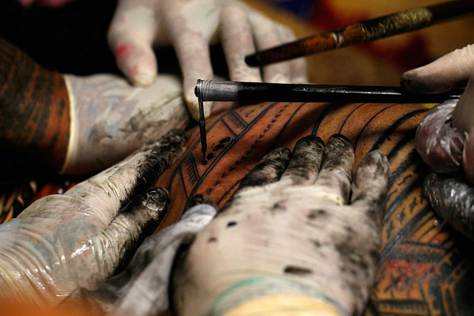 Close-up of a tattoo