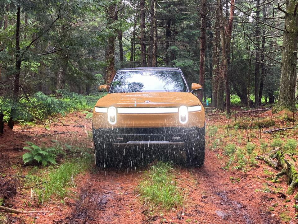 The Rivian R1S electric SUV.