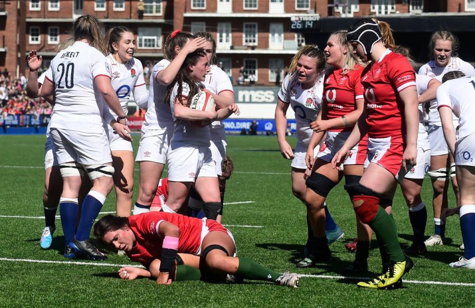 England dominated Wales for their third straight victory in this year’s Women’s Six Nations (REUTERS)