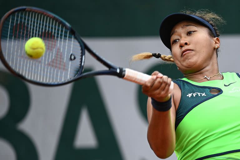 Naomi Osaka, en su derrota en París frente a Amanda Anisimova 