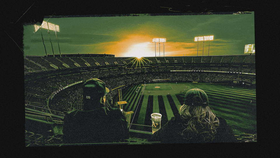 Thursday's game marks the final chapter of nearly 60 years of baseball history at the Oakland Coliseum. (Grant Thomas/Yahoo Sports)