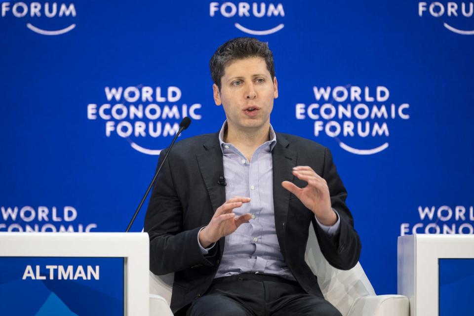 OpenAI CEO Sam Altman at the World Economic Forum in Davos, Switzerland. - Copyright: FABRICE COFFRINI/Getty Images