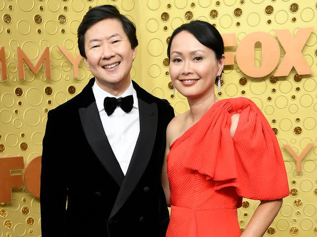<p>Frazer Harrison/Getty</p> Ken Jeong and Tran Jeong attend the 71st Emmy Awards