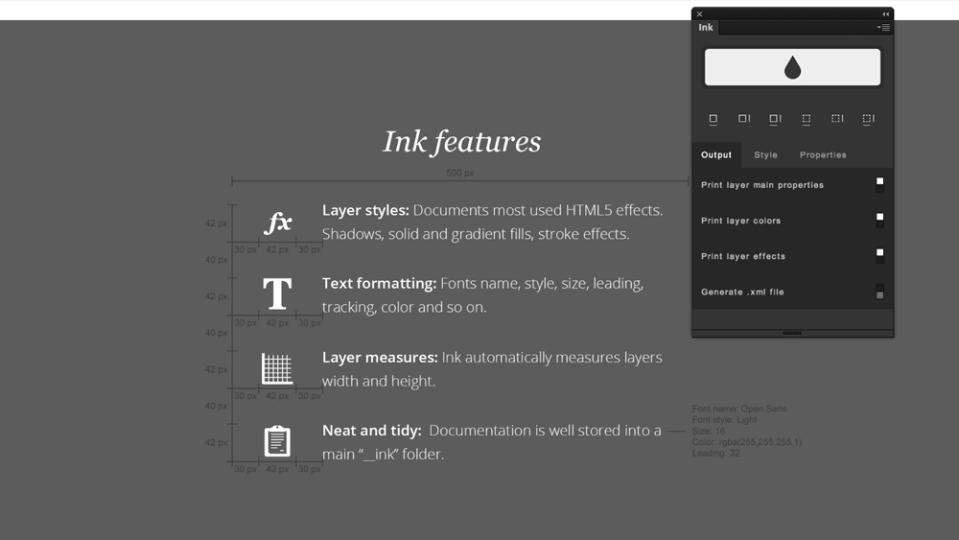 Ink Photoshop plugin