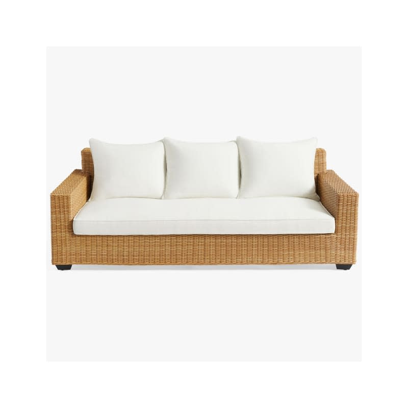 Torrey Wicker Square Arm Outdoor Sofa