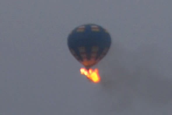 Hot Air Balloon Fire