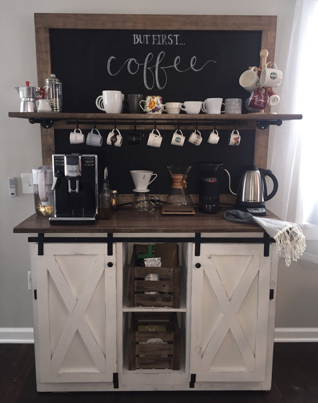 6 Coffee Station Ideas for an Organized, Caffeinated Kitchen