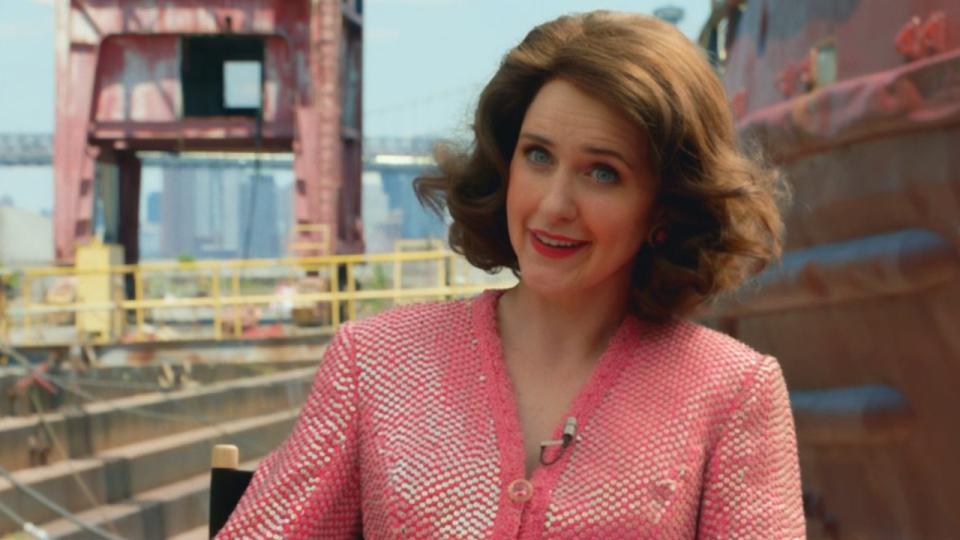 Rachel Brosnahan as old Midge in The Marvelous Mrs. Maisel