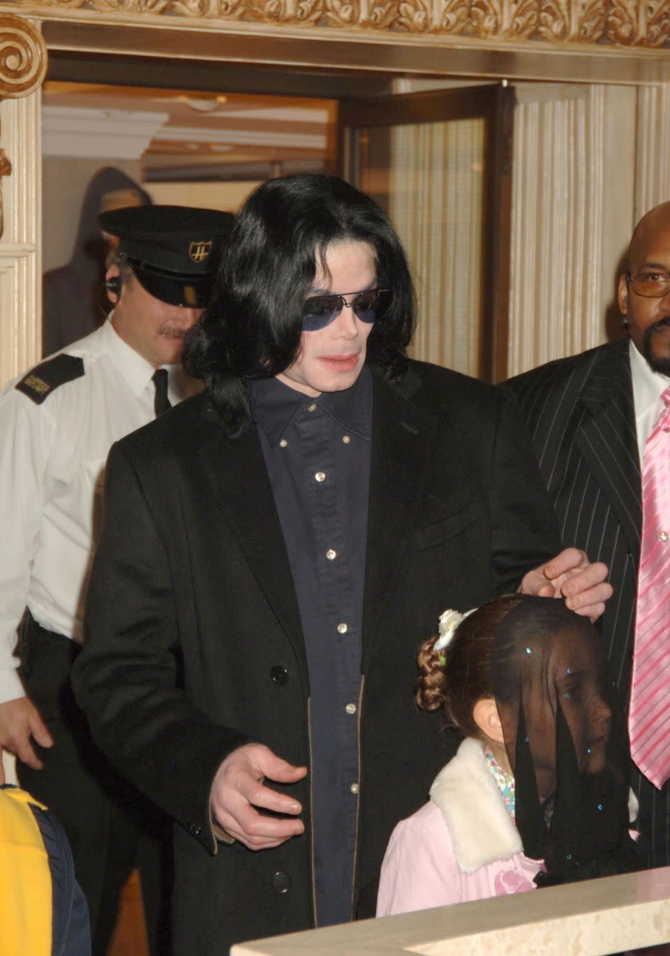 Paris pictured with her father Michael Jackson in 2005 when she was seven years of age. Source: Getty