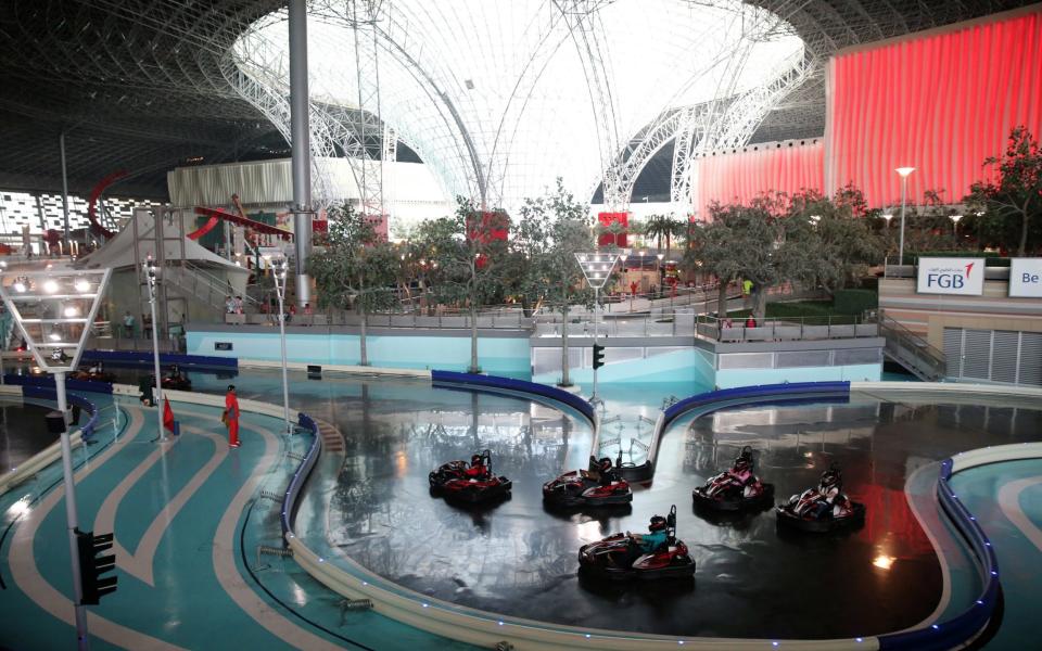 Ferrari World on Yas Island is home to the fastest rollercoaster in the world - Getty