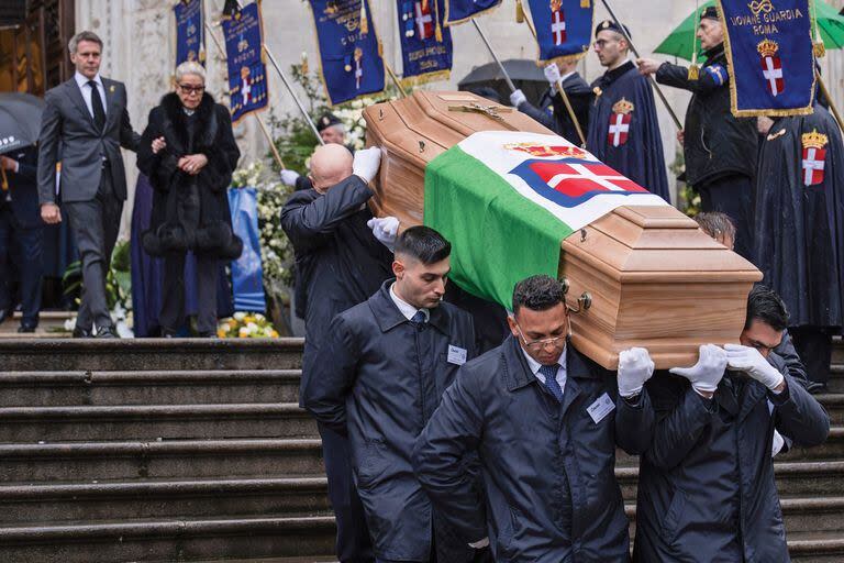 El funeral de Víctor Manuel en la catedral de Turín, el 10 de febrero pasado. (Nicolò Campo/LightRocket via Getty Images)